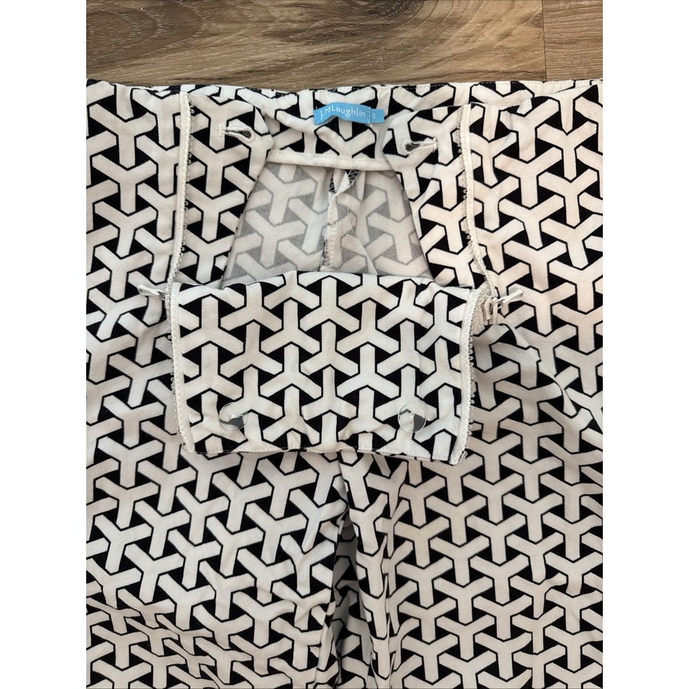 J. McLaughlin Women's Ankle Pants‎ Black And White Print  Size 0 - Picture 4 of 7